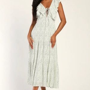 Ruffled Tiered Midi Dress